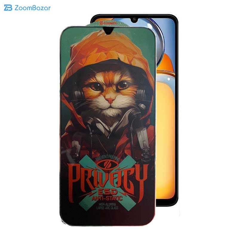 گلس پرایوسی اپیکوی مدل Hoodie Cat مناسب برای گوشی موبایل شیائومی Redmi 13C/ Poco C65 — تصویر ۳