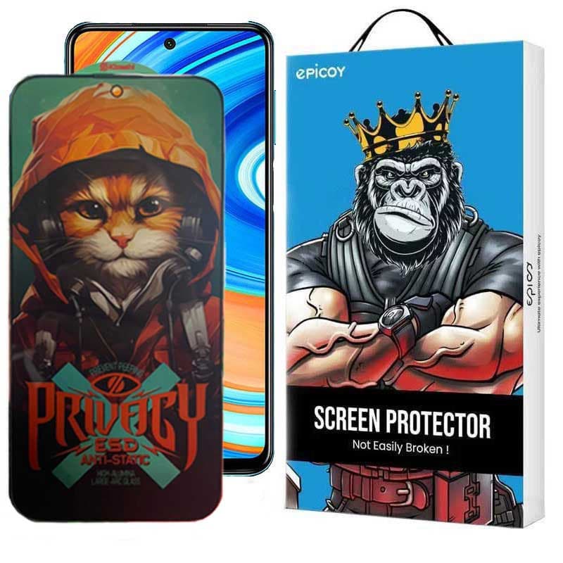 گلس پرایوسی اپیکوی مدل Privacy Hoodie Cat مناسب برای گوشی موبایل شیائومی Redmi Note 9 Pro Max / Note 9 Pro 5G /Note 9 Pro 4G (India)/ Note 9 Pro 4G (Global) /Note 9S