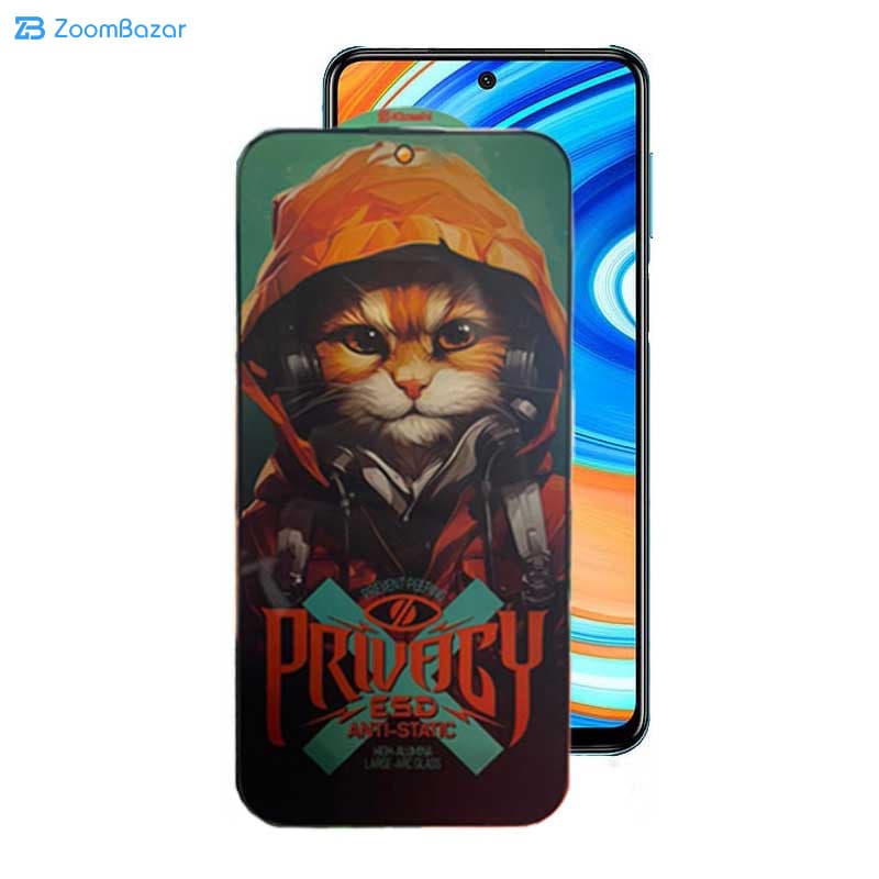 گلس پرایوسی اپیکوی مدل Privacy Hoodie Cat مناسب برای گوشی موبایل شیائومی Redmi Note 9 Pro Max / Note 9 Pro 5G /Note 9 Pro 4G (India)/ Note 9 Pro 4G (Global) /Note 9S — تصویر ۳