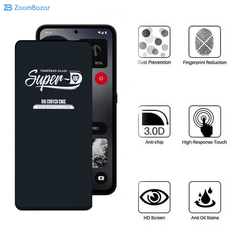 گلس اپیکوی مدل Super 5D مناسب برای گوشی موبایل ناتینگ فون CMF 1 — تصویر ۳