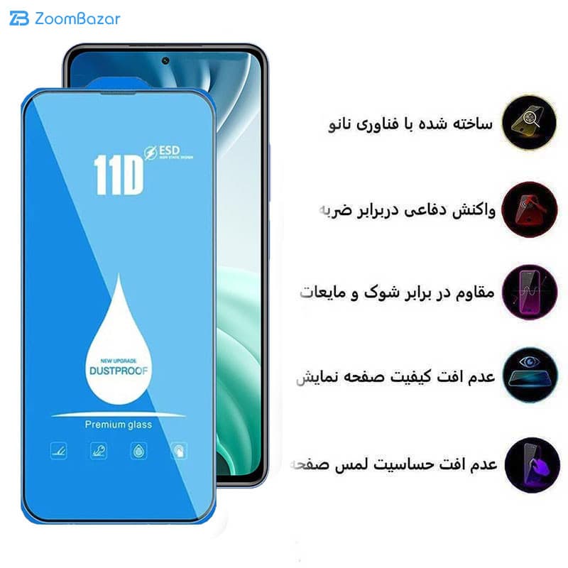 گلس اپیکوی مدل Blue ESD مناسب برای گوشی موبایل شیائومی Mi 11i/ Mi 10i / Mi 11X/ Mi 11X Pro/ 11i/ 11i HyperCharge 5G — تصویر ۵