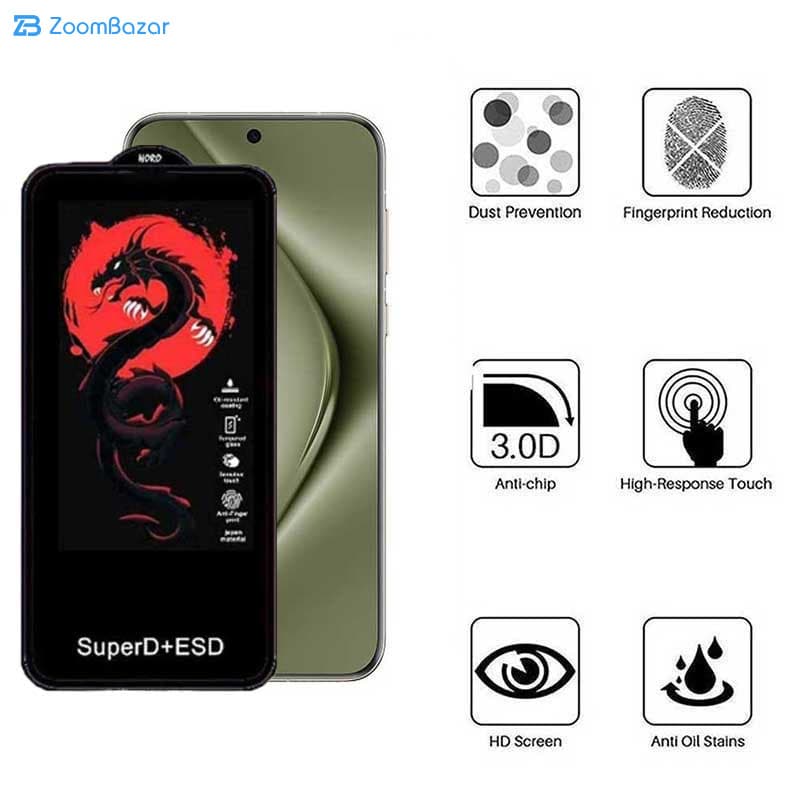 گلس اپیکوی مدل Dragon ESD مناسب برای گوشی موبایل هوآوی Pura 70 Pro/ Pura 70 Ultra / Nova 12S/ Nova 12i — تصویر ۴