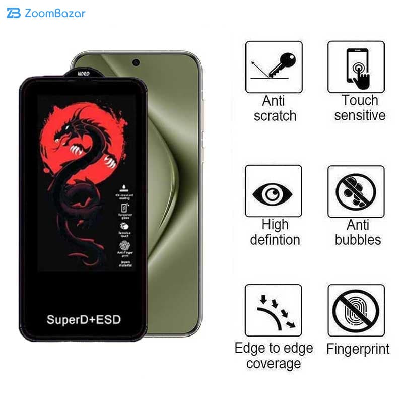 گلس اپیکوی مدل Dragon ESD مناسب برای گوشی موبایل هوآوی Pura 70 Pro/ Pura 70 Ultra / Nova 12S/ Nova 12i — تصویر ۶
