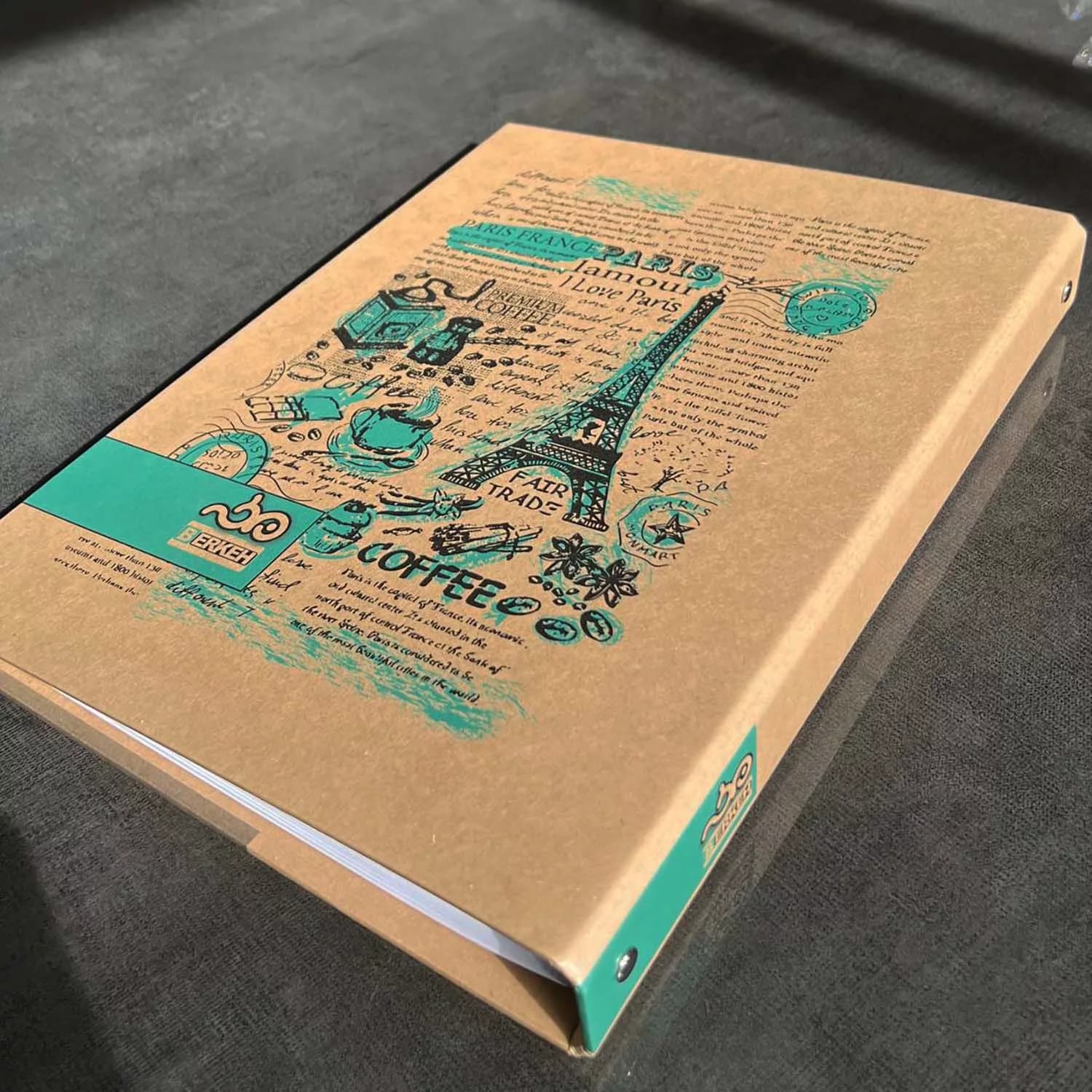 دفتر کلاسوری 80 برگ برکه کد 6302 — تصویر ۲