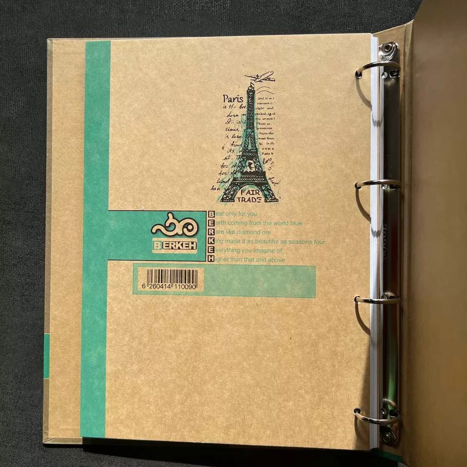 دفتر کلاسوری 80 برگ برکه کد 6302 — تصویر ۳