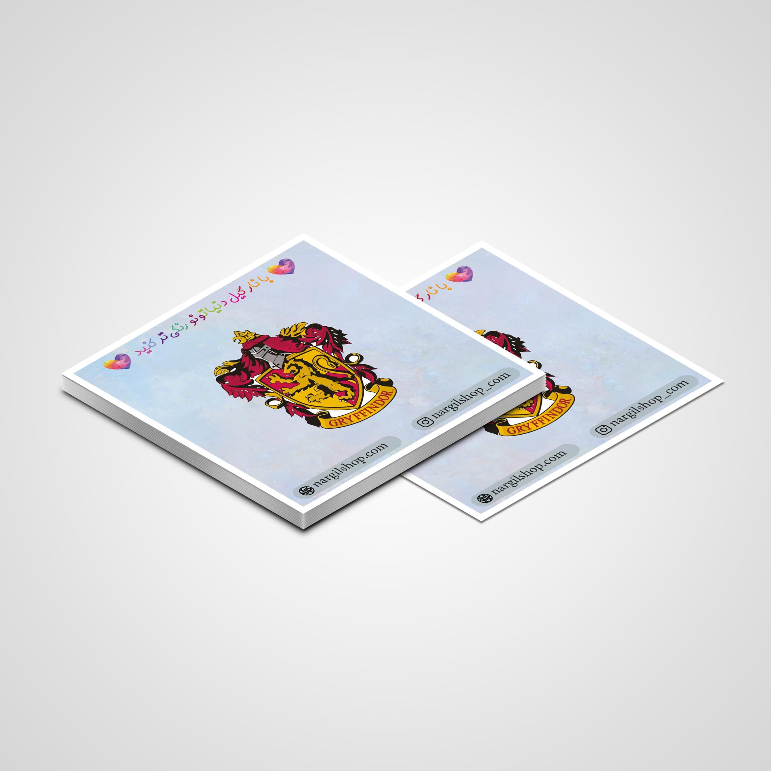 استیکر لوگوی گریفیندور هری پاتر 01 | 01 Gryffindor logo Harry potter sticker — تصویر ۲