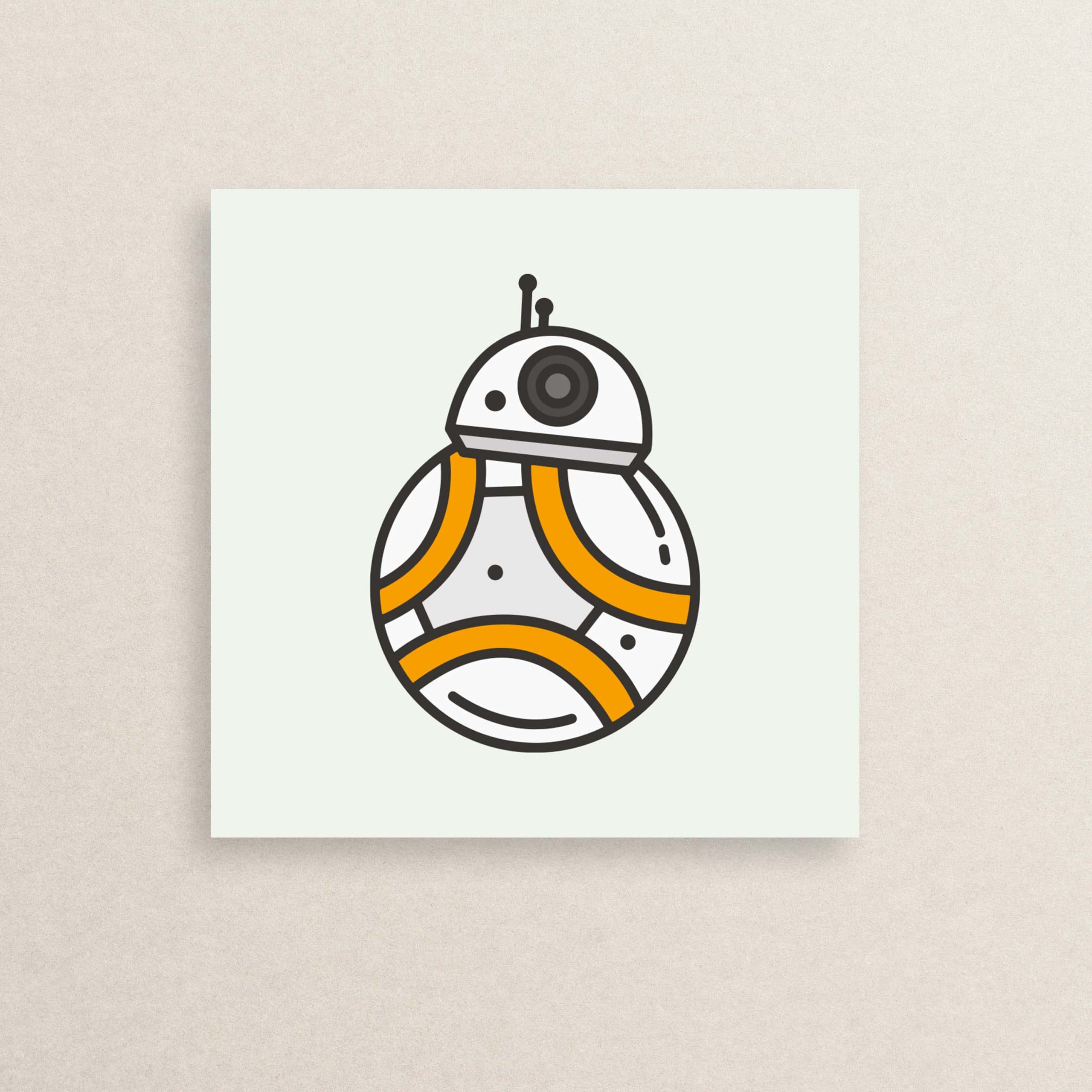 استیکر ربات جنگ ستارگان 02 | The StarWars robot sticker 02
