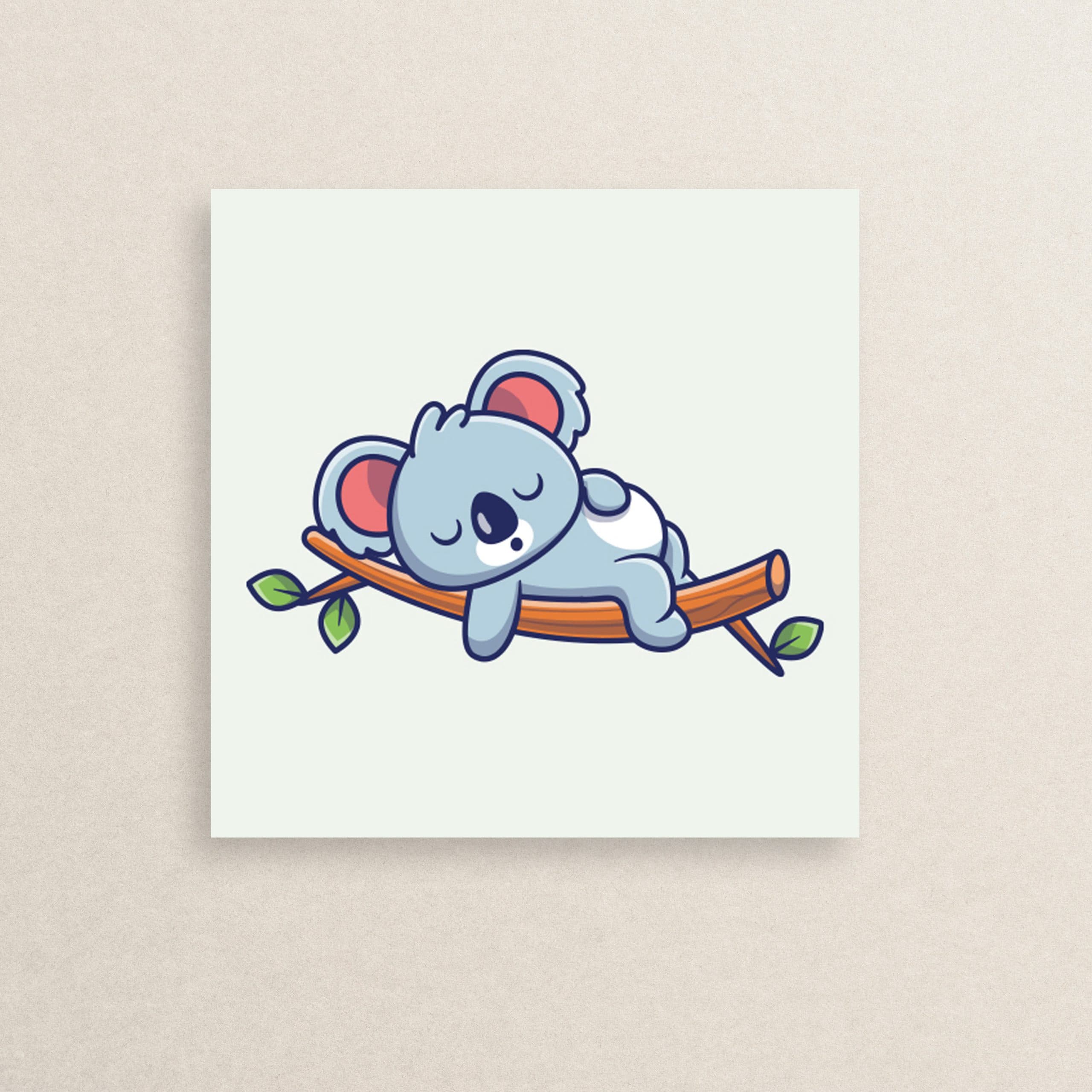 استیکر کوالا خوابالو 01 | Sleepy koala sticker 01
