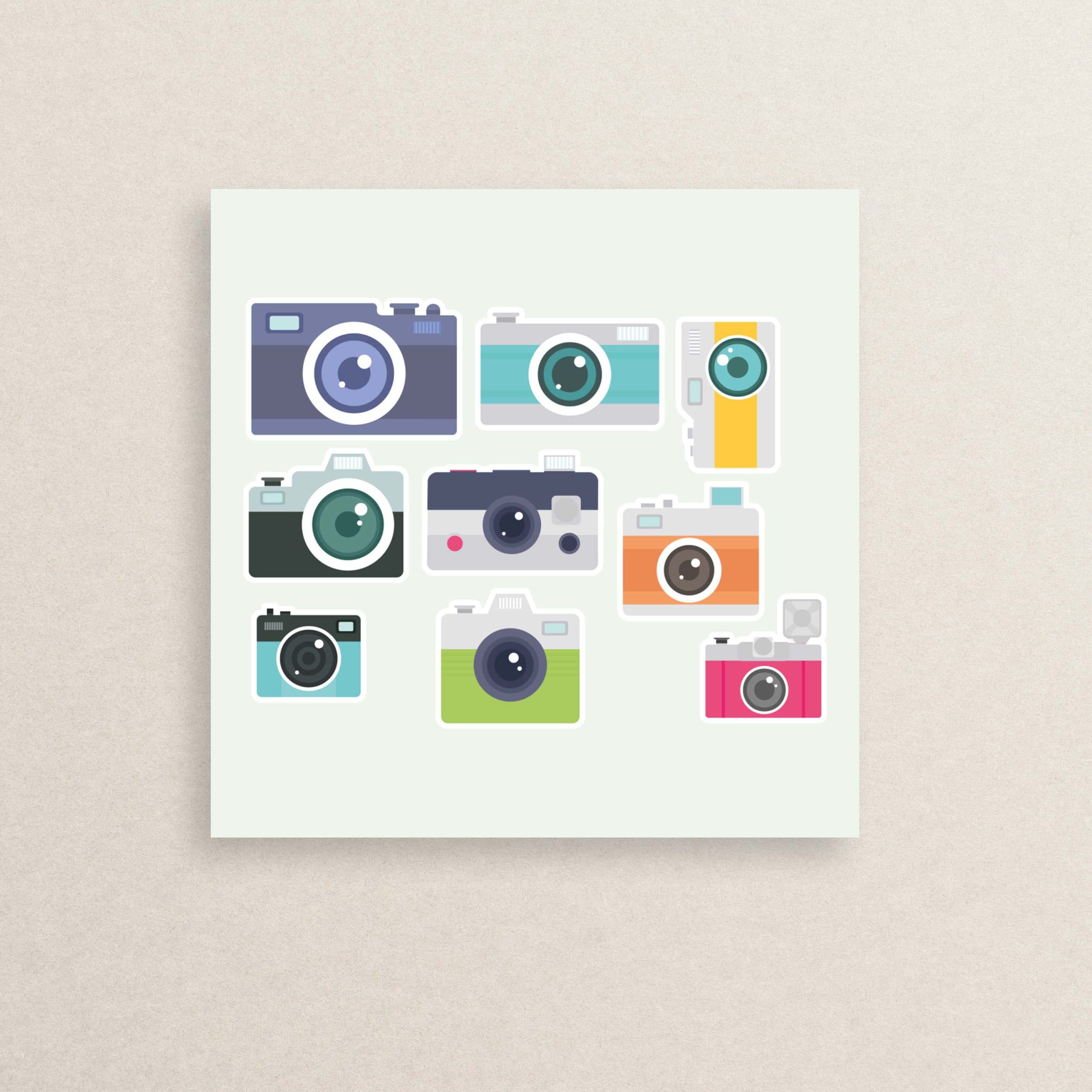 پک استیکر دوربین عکاسی 02 | Camera sticker pack 02