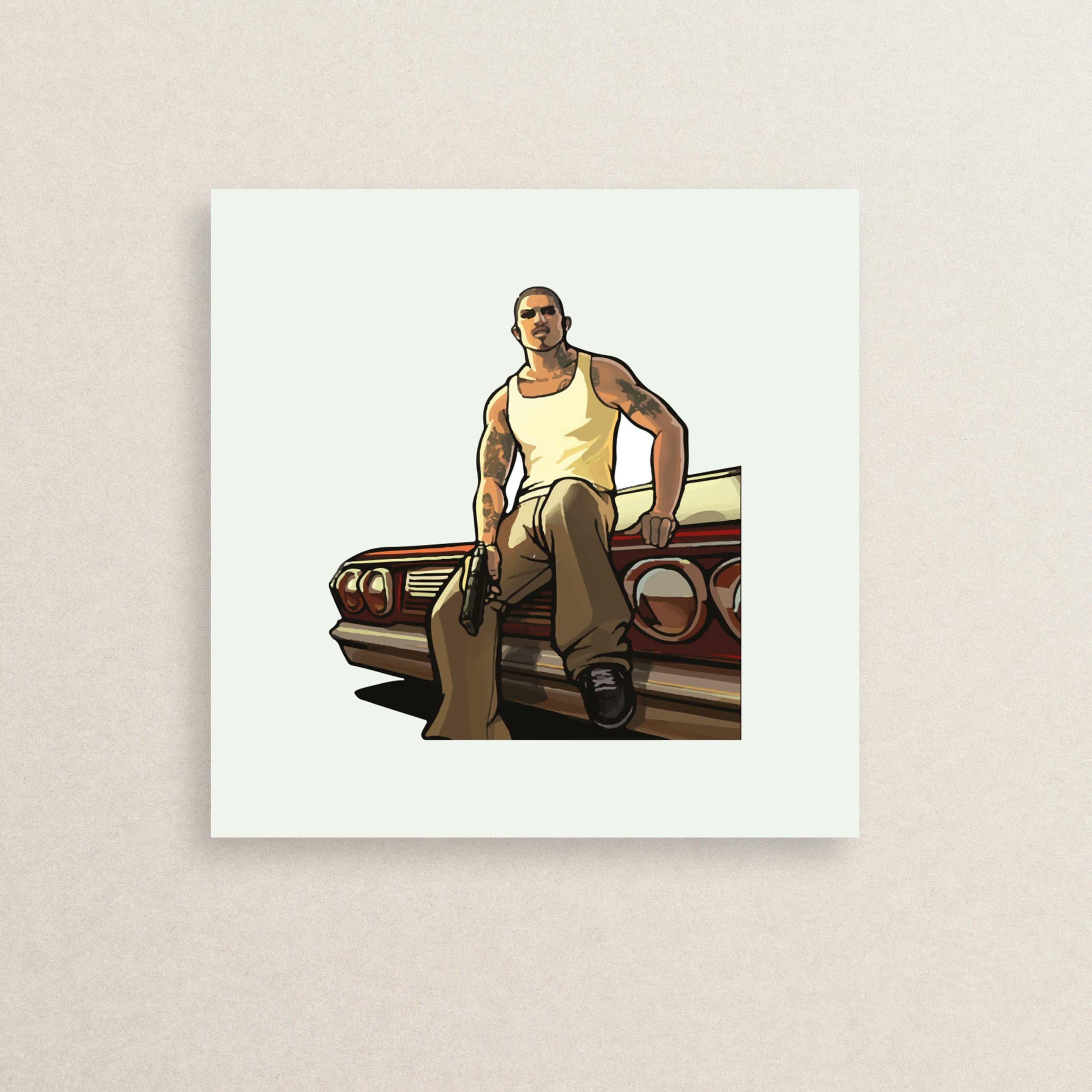 استیکر بازی سرقت بزرگ اتومبیل 01 | GTA game Sticker 01