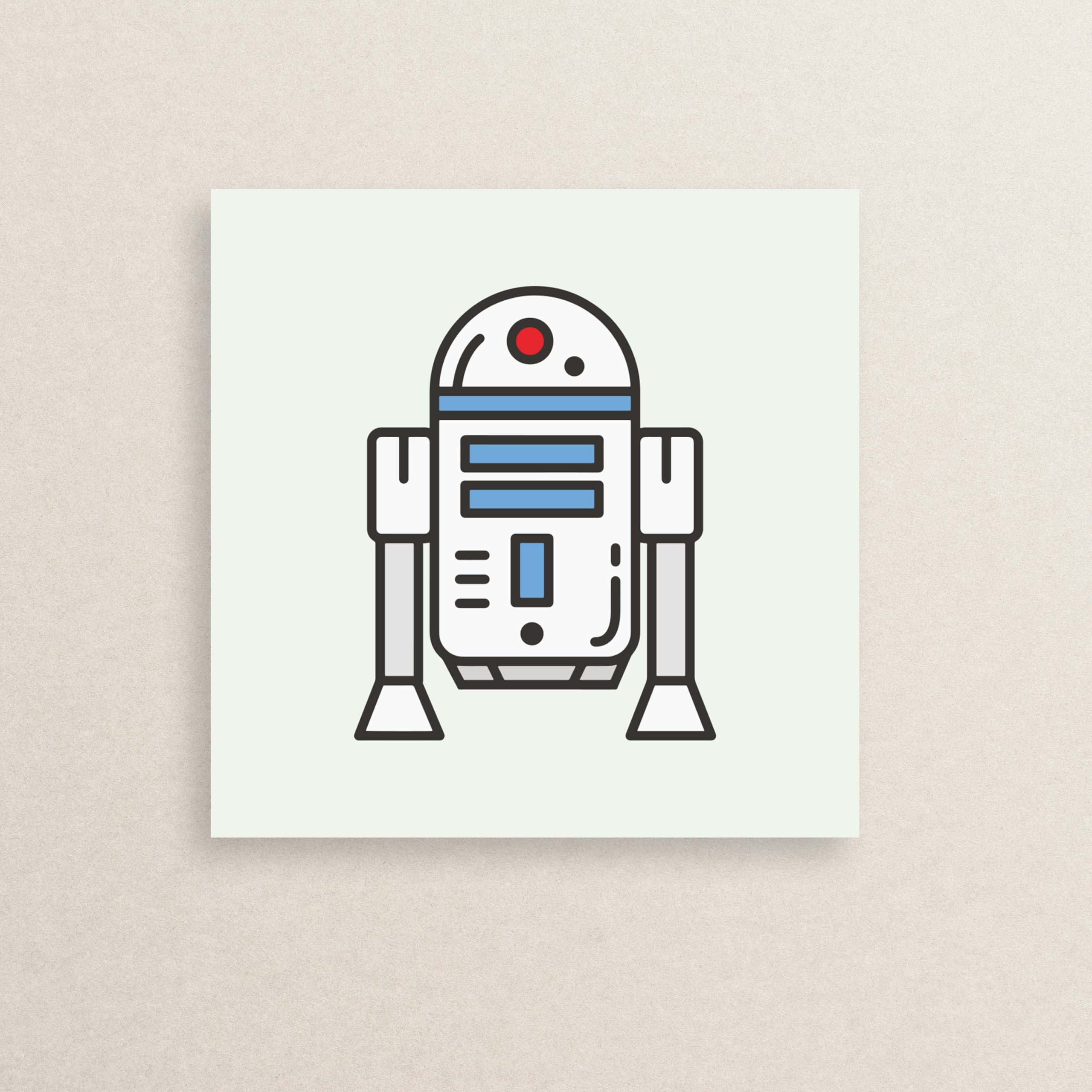 استیکر ربات جنگ ستارگان 01 | The StarWars robot sticker 01
