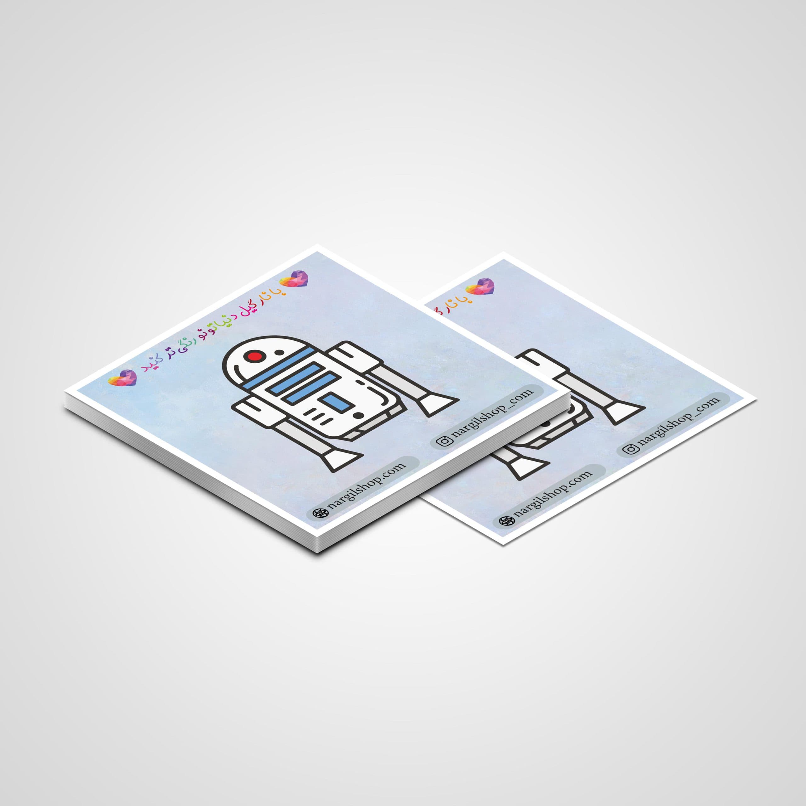 استیکر ربات جنگ ستارگان 01 | The StarWars robot sticker 01 — تصویر ۲