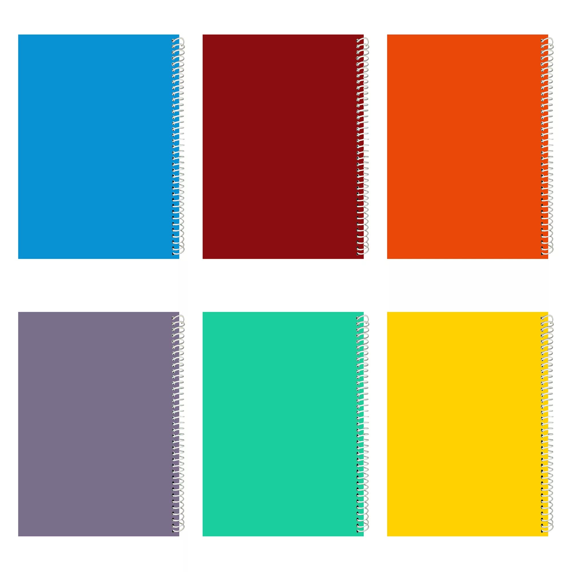 دفتر مشق 100 برگ مدل color 06 بسته 6 عددی