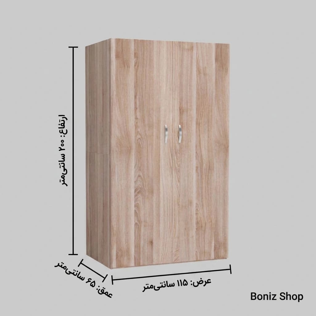 کمد رختخواب دیواری ام دی اف مدل پارسیا مبلمان اورلین مدل 973174 — تصویر ۳