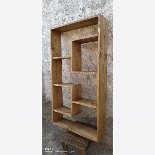 کتابخانه چوبی با طرح پنجره مبلمان اورلین مدل 964527