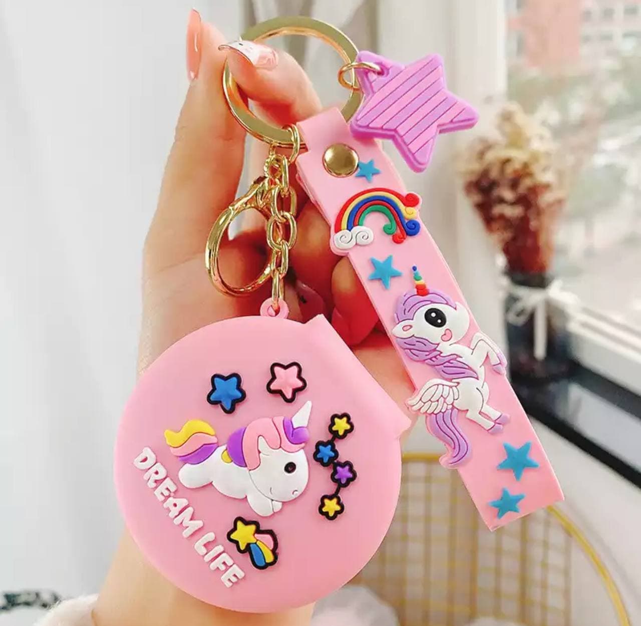 جاکلیدی آویز یونی کورن unicorn آینه ای — تصویر ۳