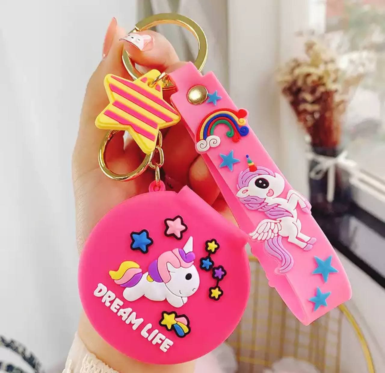جاکلیدی آویز یونی کورن unicorn آینه ای — تصویر ۴