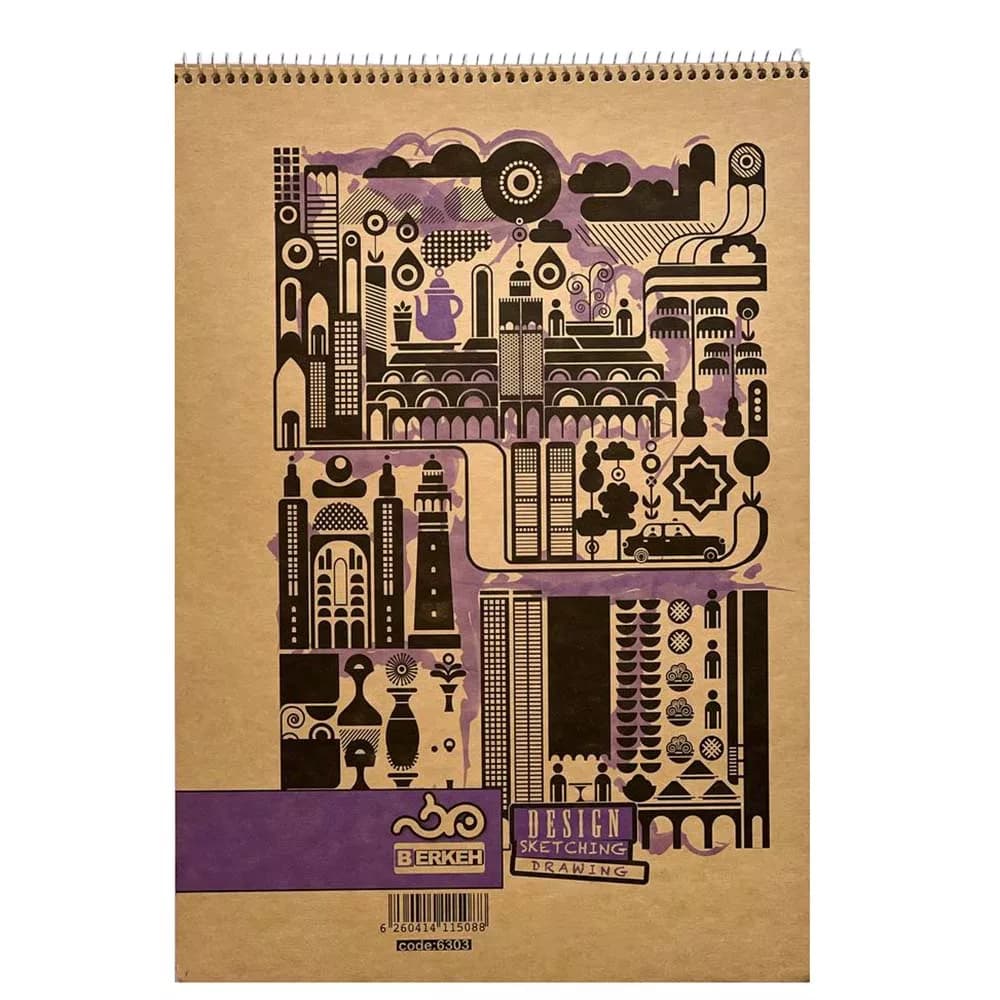 دفتر طراحی 60 برگ برکه سایز A3 کد 6303