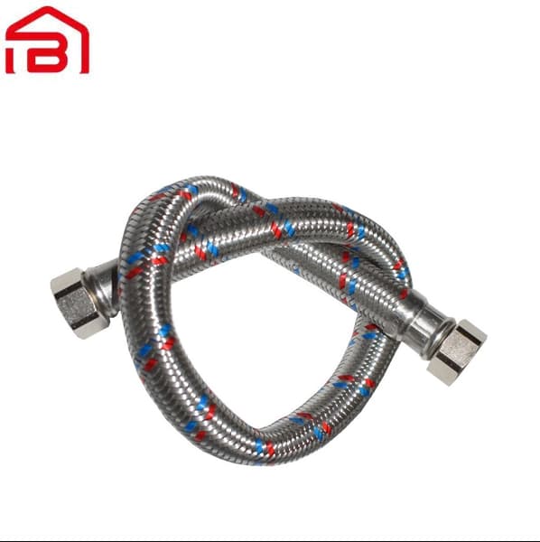 شیلنگ حصیری آبگرمکن ۲ سر مهره سایز ۱/۲