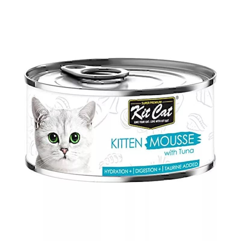 کنسرو غذای گربه کیت کت مدل Mousse طعم ماهی تن وزن 80 گرم