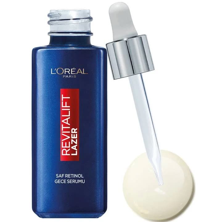سرم شب رتینول خالص رویتالیفتRevitalift Laser Pure Retinol لورال پاریس — تصویر ۳