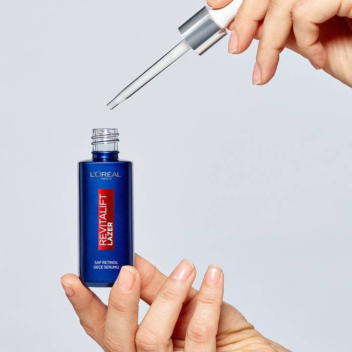 سرم شب رتینول خالص رویتالیفتRevitalift Laser Pure Retinol لورال پاریس — تصویر ۵