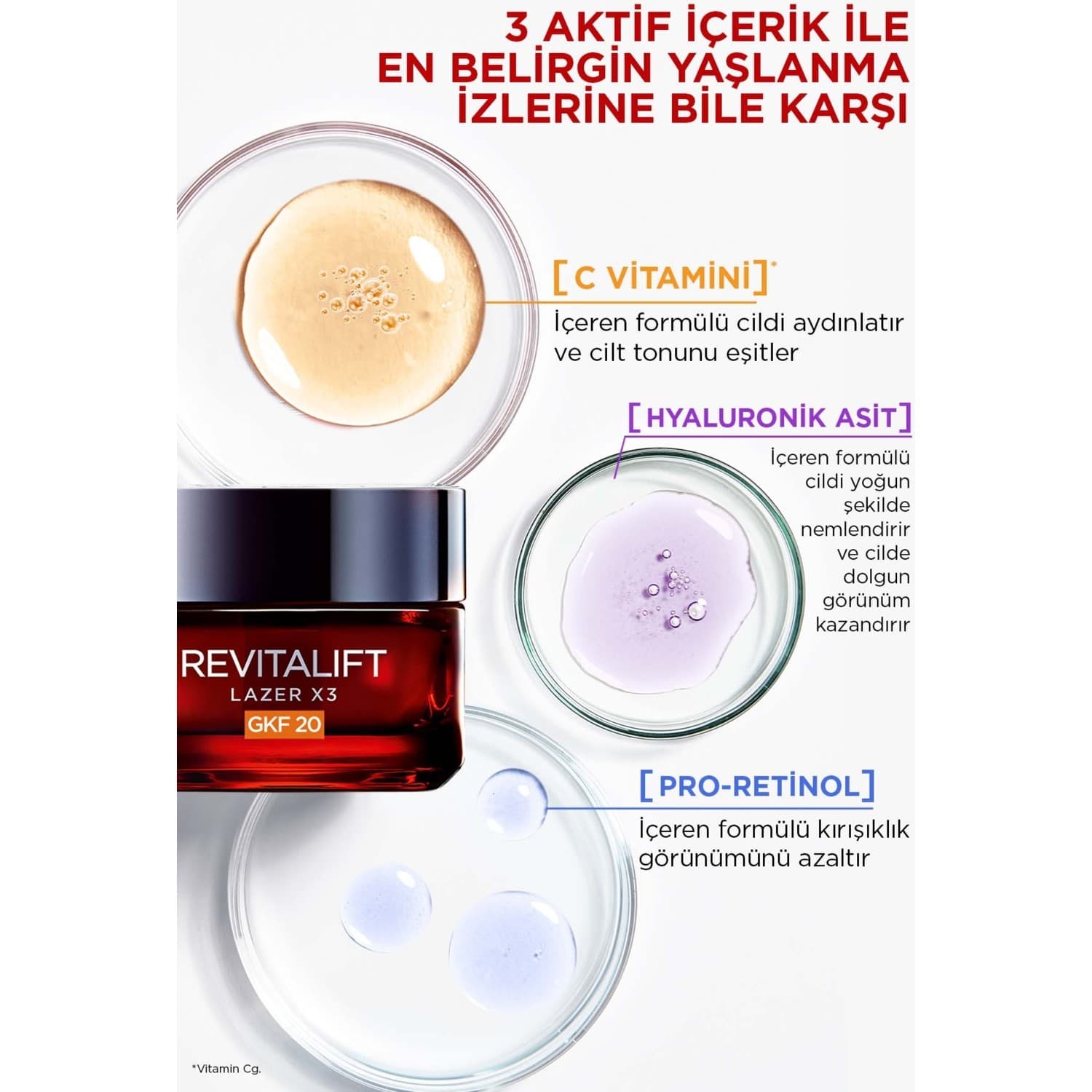 کرم مراقبت ضد پیری رویتالیفت Revitalift Anti Aging Laserx3-GKF 20 لورال پاریس — تصویر ۶