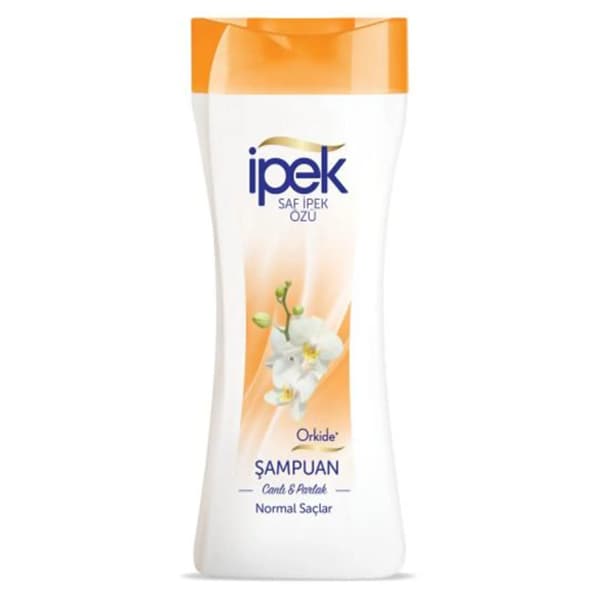 شامپو موهای معمولی ایپک 2 در 1 نارنجی عصاره گل ارکیده 570 میلی لیتر (Ipek Shampoo Orchid)