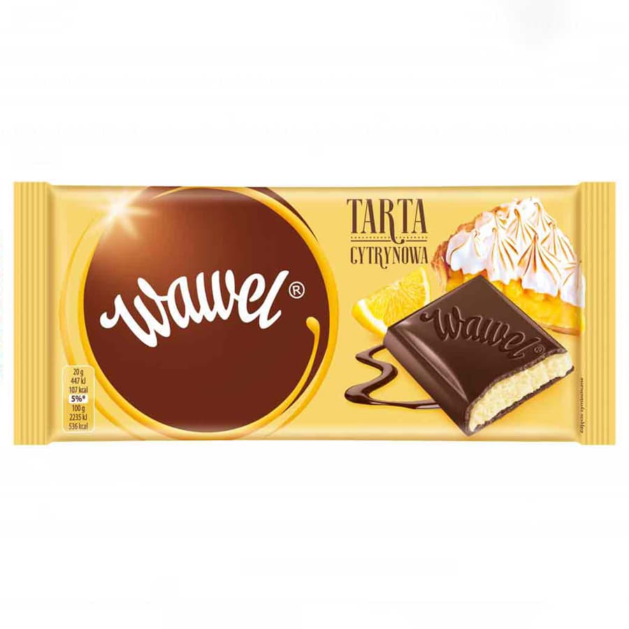 شکلات تخته ای واول اصل ،تارت لیمویی ،100 گرم (Wawel Chocolate Lemon Tart)