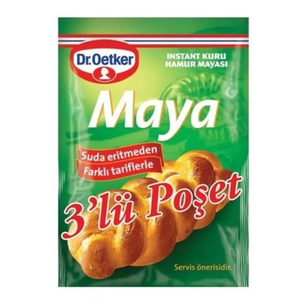 خمیر مایه دکتر اوتکر بسته 3 عددی (Dr. Oetker Dr.oetker Instant Maya 3lü)