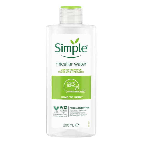 میسلار واتر سیمپل 200 میلی لیتر (Simple Kind to Skin Cleansing Water Micellar)