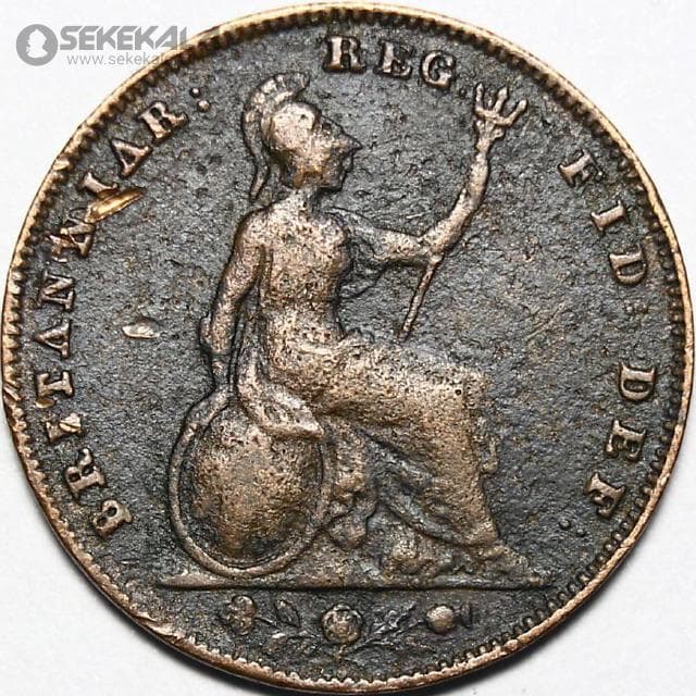 سکه 1 فارتینگ انگلیس 1857 (ملکه ویکتوریا) — تصویر ۲