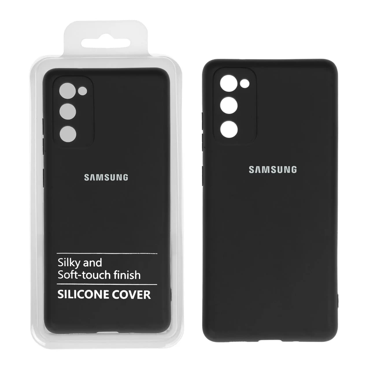 قاب نیو سیلیکون محافظ لنزدار RFF مدل Samsung S20 FE مشکی (پک دار)