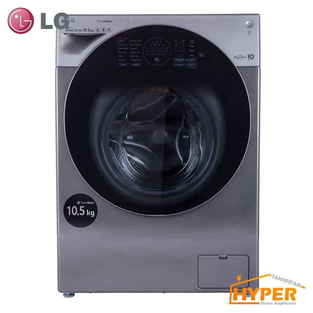 ماشین لباسشویی ال جی WM-G105SS نقره ای 10.5 کیلویی
