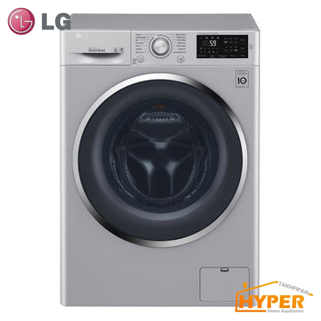 ماشین لباسشویی ال جی WM-1045CS استیل 10.5 کیلویی