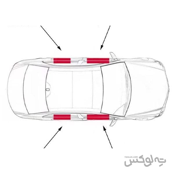 پارکابی لیفان x60 مدل چرمی متن استیل ضدآب — تصویر ۳