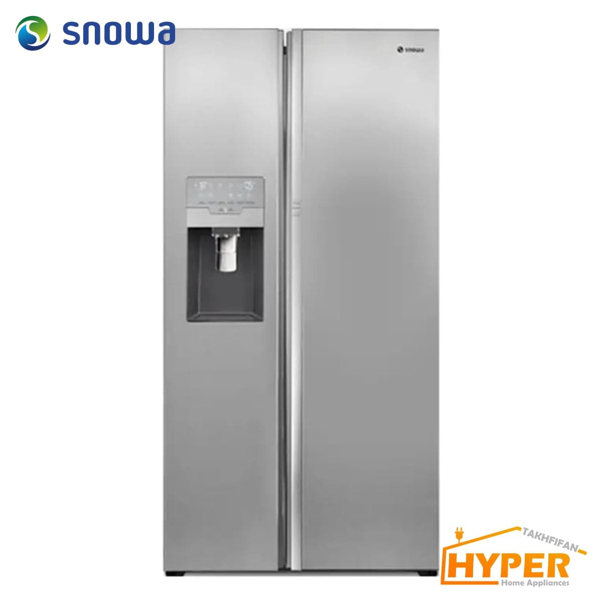 یخچال فریزر ساید بای ساید اسنوا S8-3320SS استیل