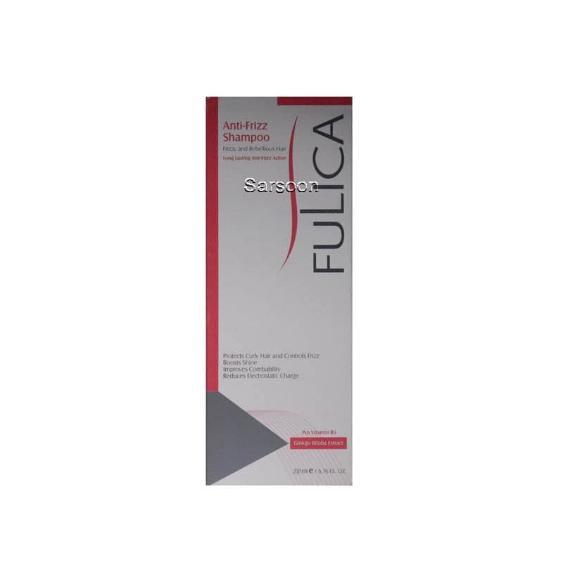 شامپو ضد وز فولیکا مناسب موهای شکننده، مجعد و وزدار ۲۰۰ میلی لیتر Fulica Anti Frizz Shampoo 200 ml