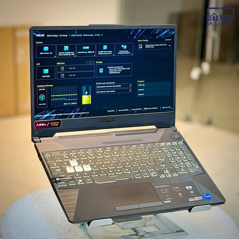 لپ تاپ استوک 15.6 اینچی ایسوس TUF Gaming F15 FX506HE Core i5-11400H 16GB DDR4 512GB SSD RTX 3050 Ti 4GB FHD IPS 144Hz — تصویر ۸