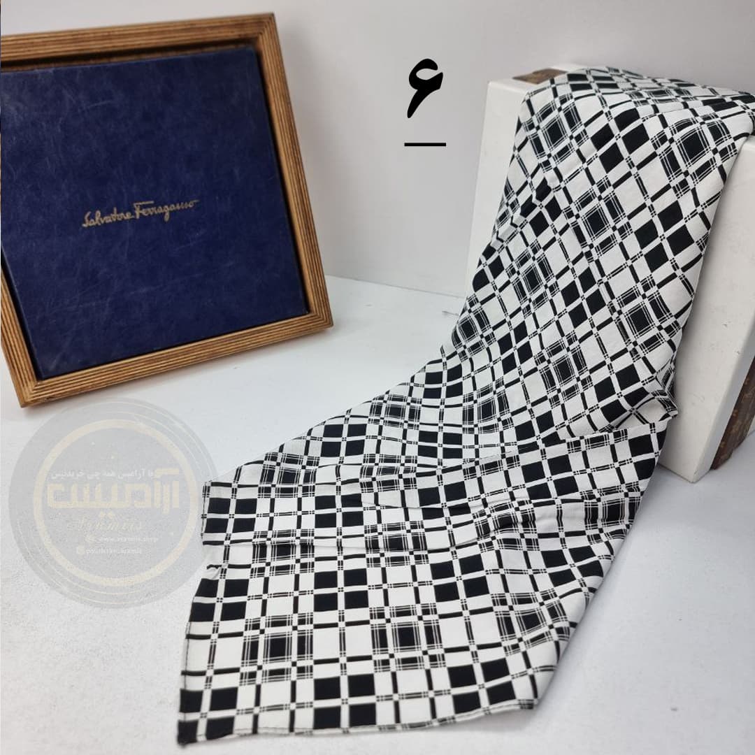 مینی اسکارف نخی طرحدار — تصویر ۶