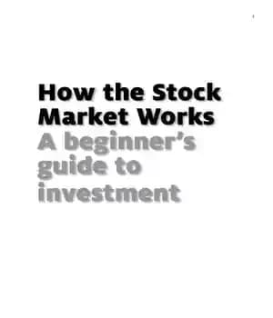 دانلود کتاب How the Stock Market Works – بازار سهام چگونه کار می کند
