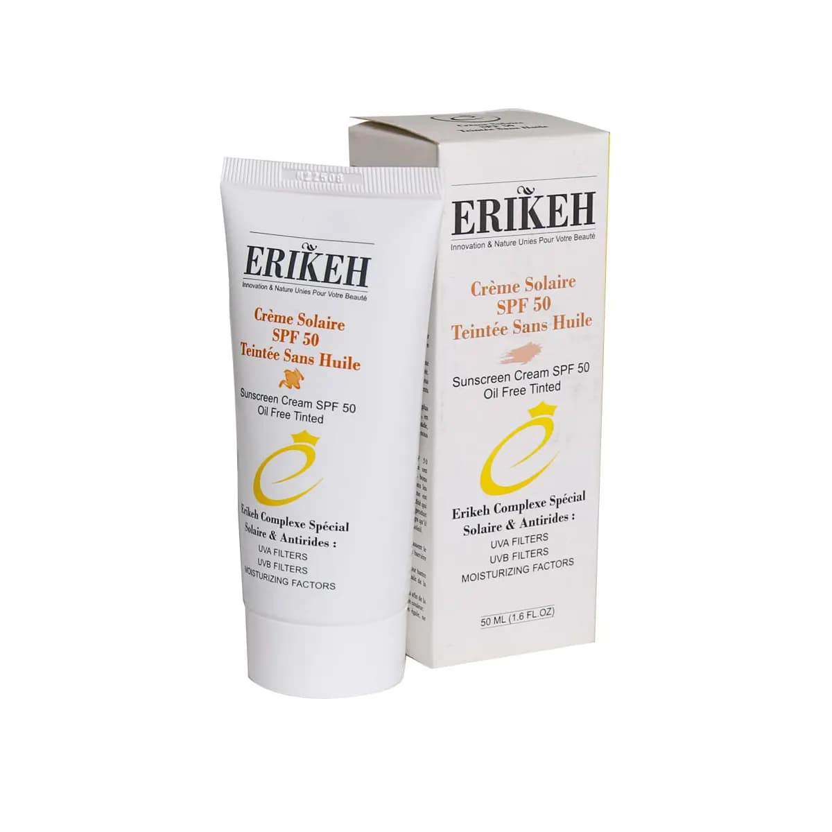 کرم ضد آفتاب رنگی SPF50 اریکه مناسب پوست های چرب — تصویر ۴
