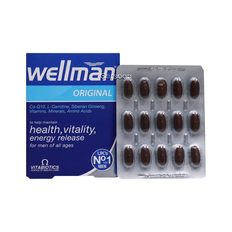 قرص ول من اورجینال ویتابیوتیکس مخصوص آقایان 30 عدد Vitabiotics Wellman Original 30 Tabs