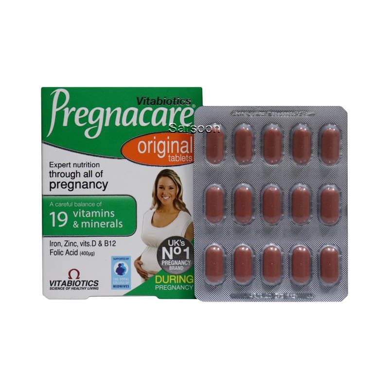 قرص پرگناکر ویتابیوتیکس اورجینال مخصوص بانوان ۳۰ عددی Vitabiotics Pregnacare Original 30 Tabs