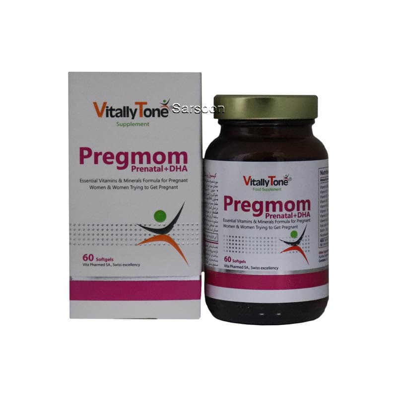 سافت ژل پرگمام ویتالی تون 60 عددی Vitally Tone Pregmom 60 Softgels