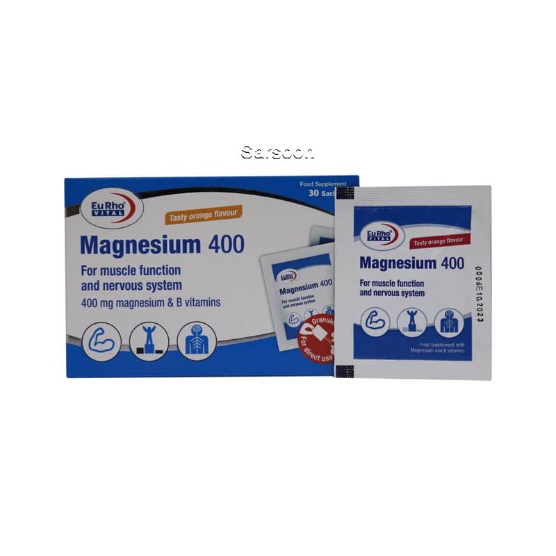 ساشه منیزیم 400 یوروویتال 30 عدد Eurho Vital Magnesium 400 30 Sachets