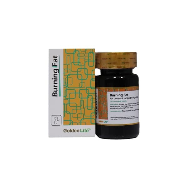 قرص روکش دار برنینگ فت گلدن لایف 30 عدد Golden Life Burning Fat 30 Tabs