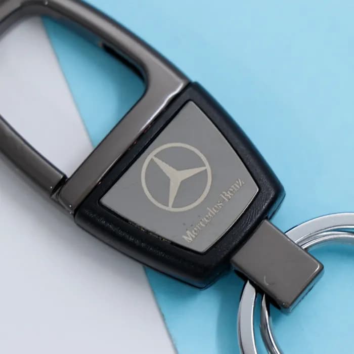 سرکلیدی قلاب کمری فلزی مرسدس بنز مارک Mercedes-Benz کد 30966 — تصویر ۳