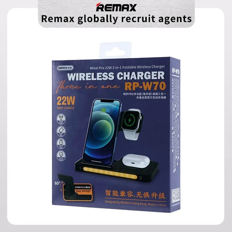شارژر بی سیم ریمکس مدل RP-W70 کدm14849 — تصویر ۲