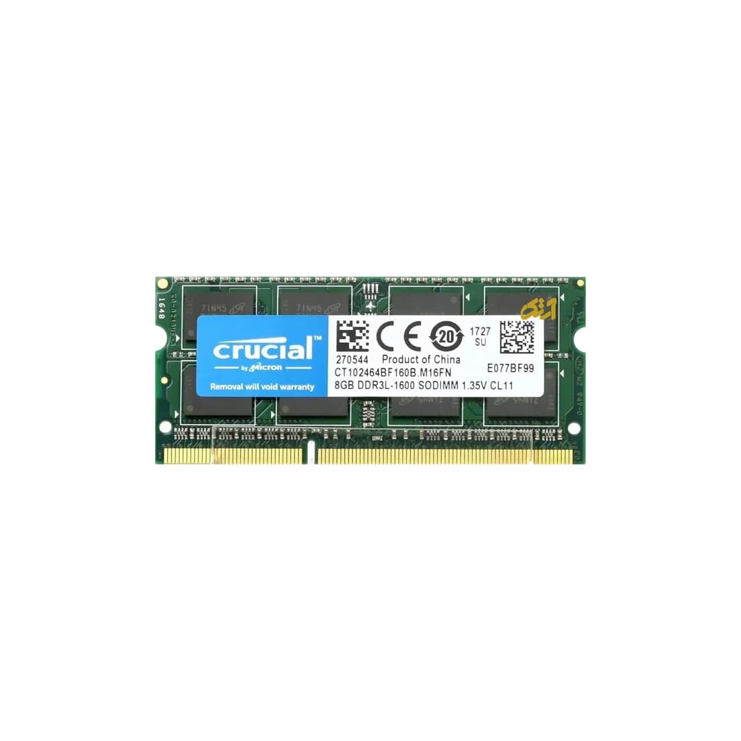 رم لپ تاپ Crucial 8GB PC3L-12800S 1600MHz DDR3